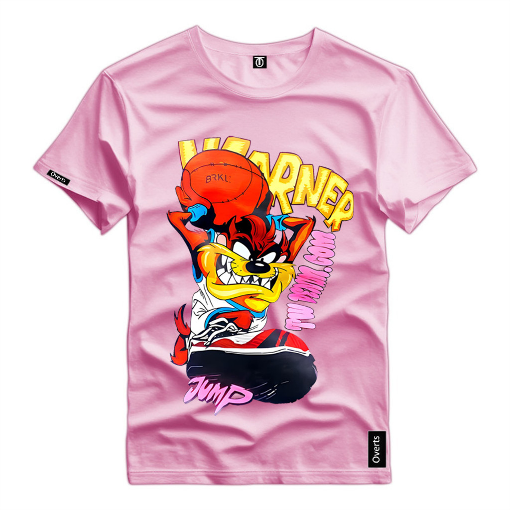 Camiseta Unissex Personaliza Taz Mania Basquete Estampa DTF Envio Em Até 4 Horas Envio Relâmpago