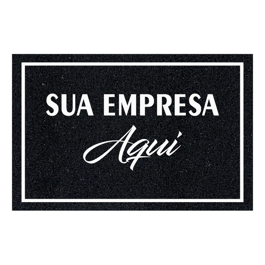 Tapete Capacho Personalizado 60x40 Com Sua Logo