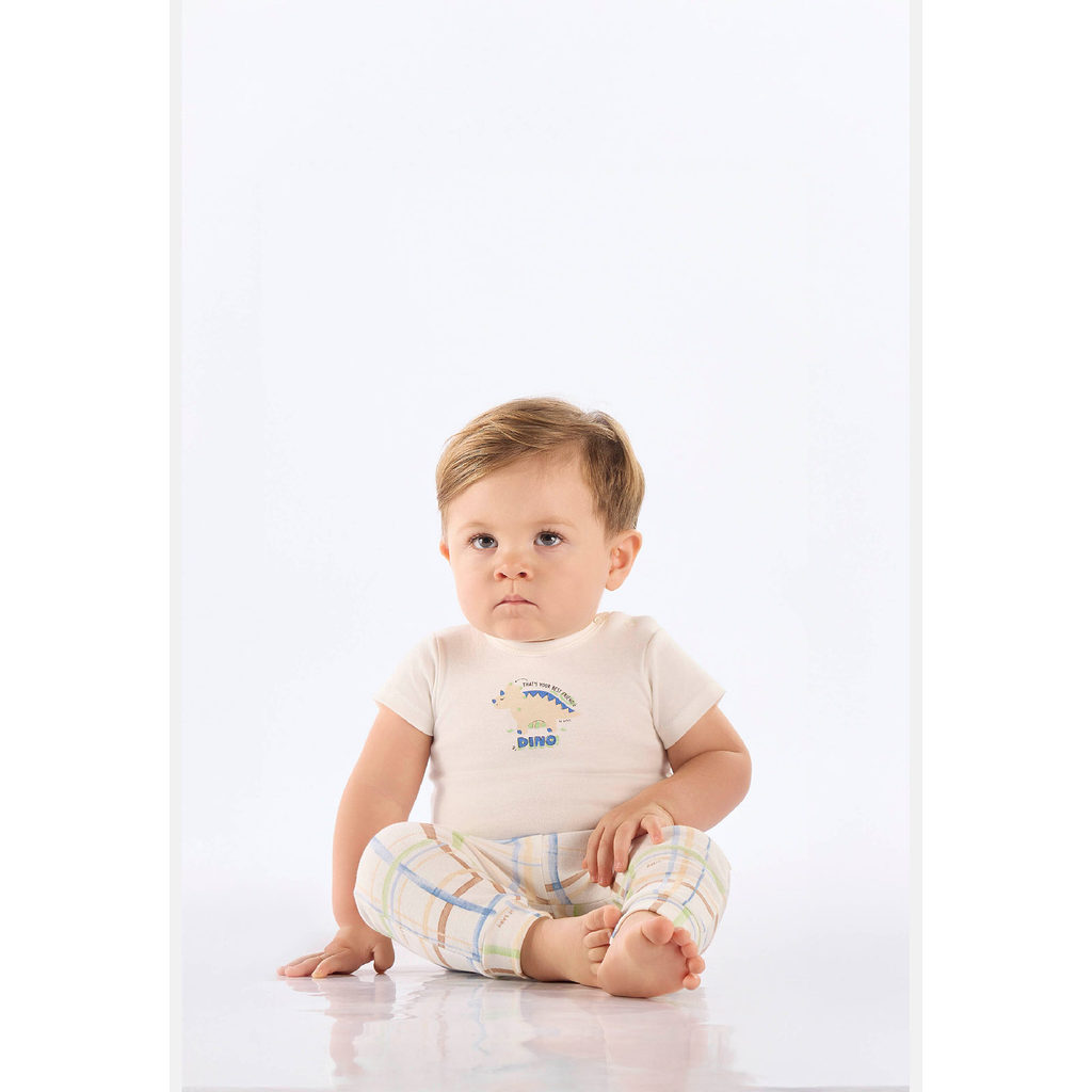Conjunto Bebê Body e Calça Xadrez Up Baby