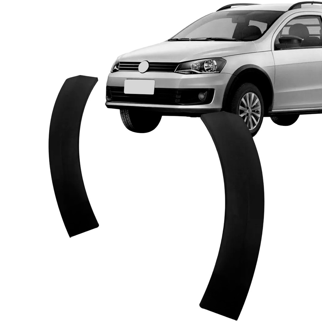 Par Alagador Paralama Dianteiro Saveiro G6 2013 2014 2015 2016 Preto Texturizado