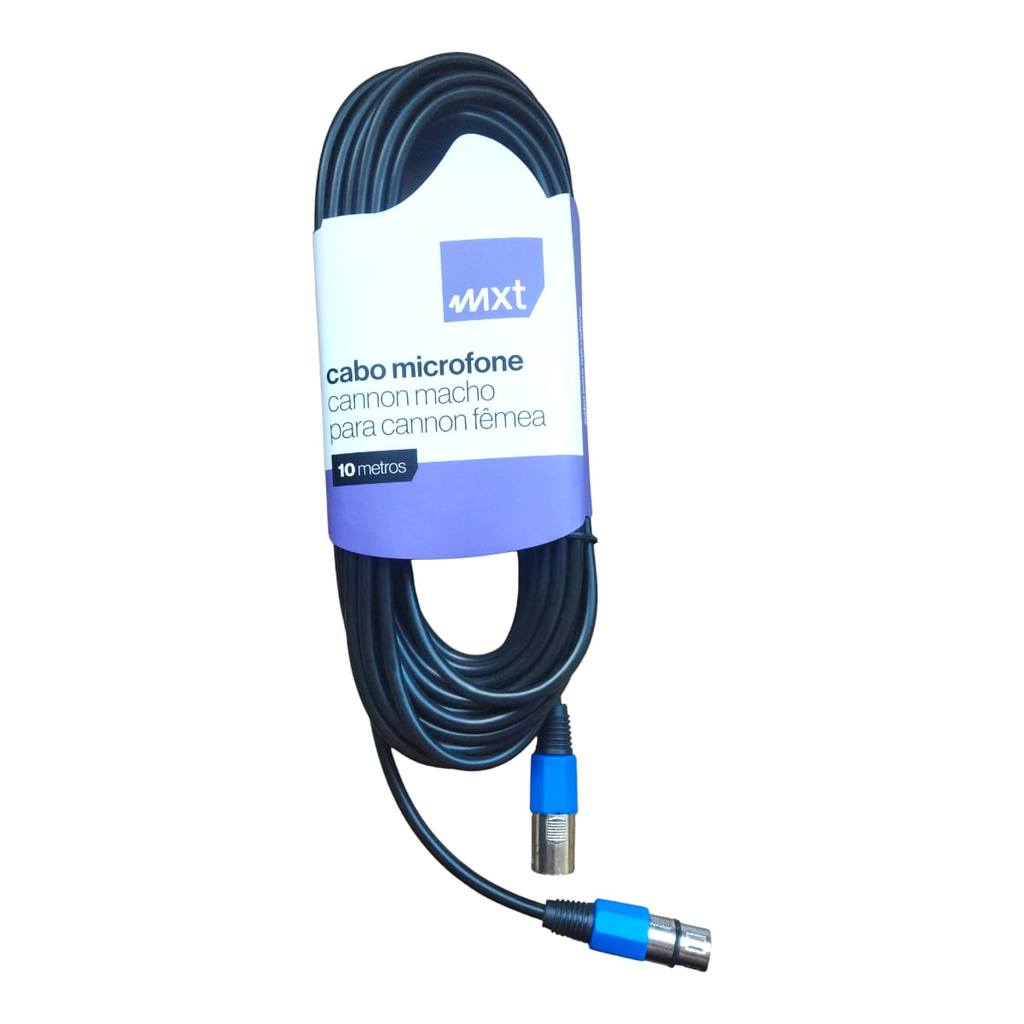 Cabo para microfone balanceado XLR Xlr macho e femea violao violão balanceado cannon mesa de som em Oferta na Shopee