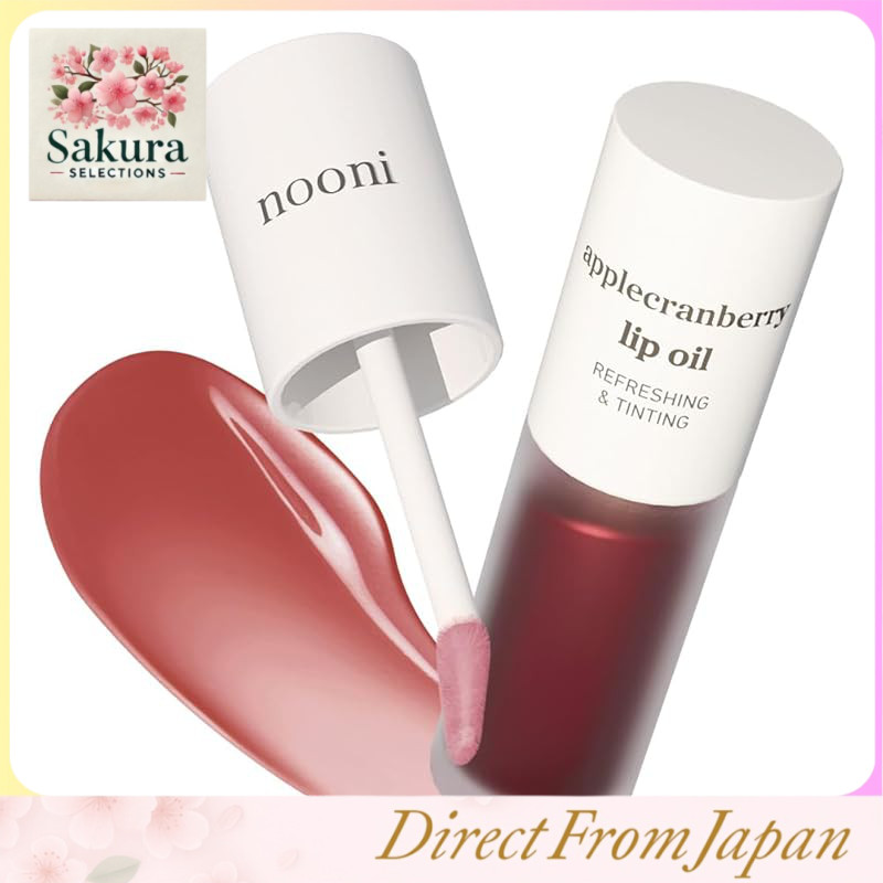 Óleo Labial Hidratante NOONI – De Longa Duração , Nutritivo , Esfoliante , À Prova D'água , Cuidado Diário Coreano Natural , 8 Tons , 3.7ml