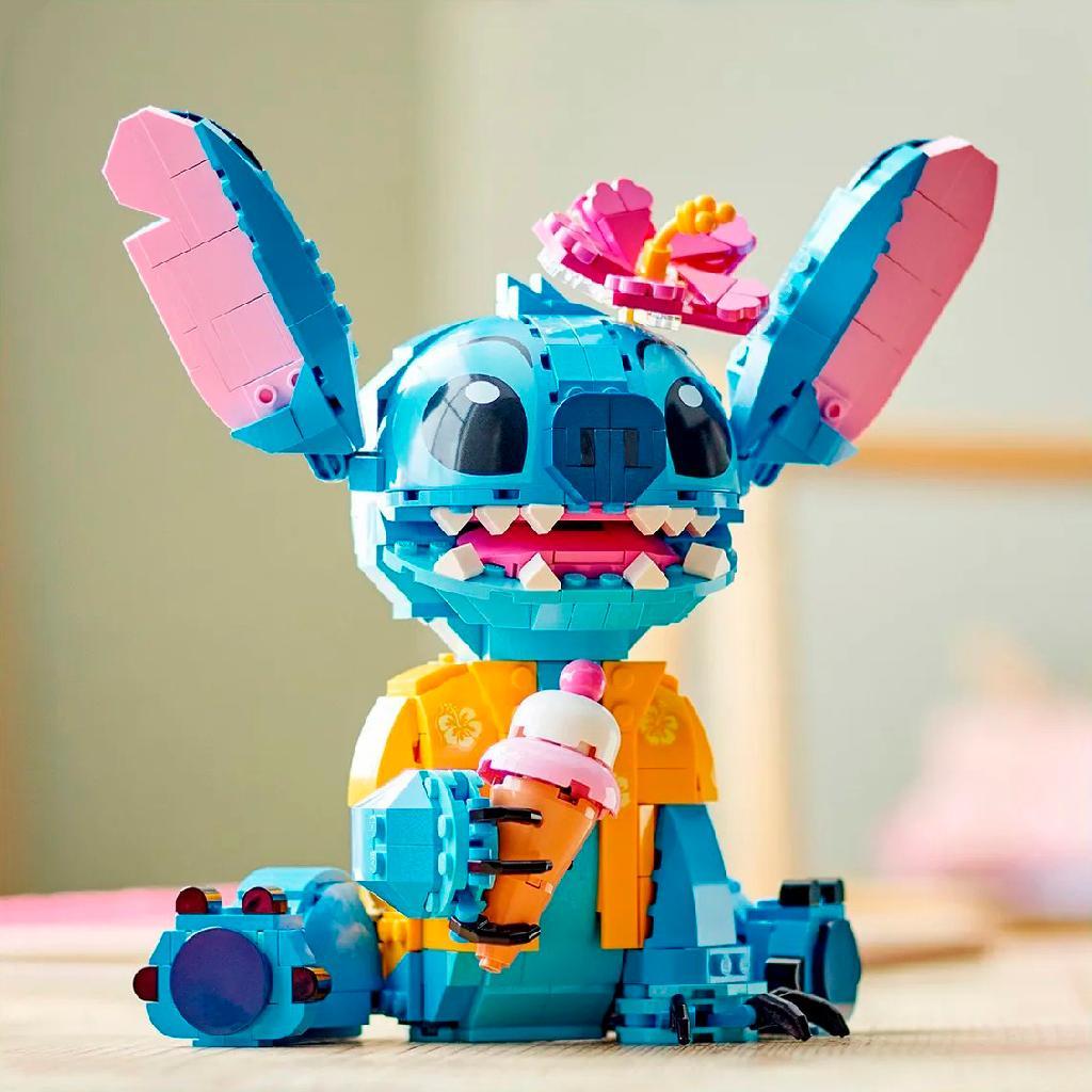 Stitch Grande De Montar Com 730 Blocos de Construir Com Montagem Facil 43249 - Lego Disney