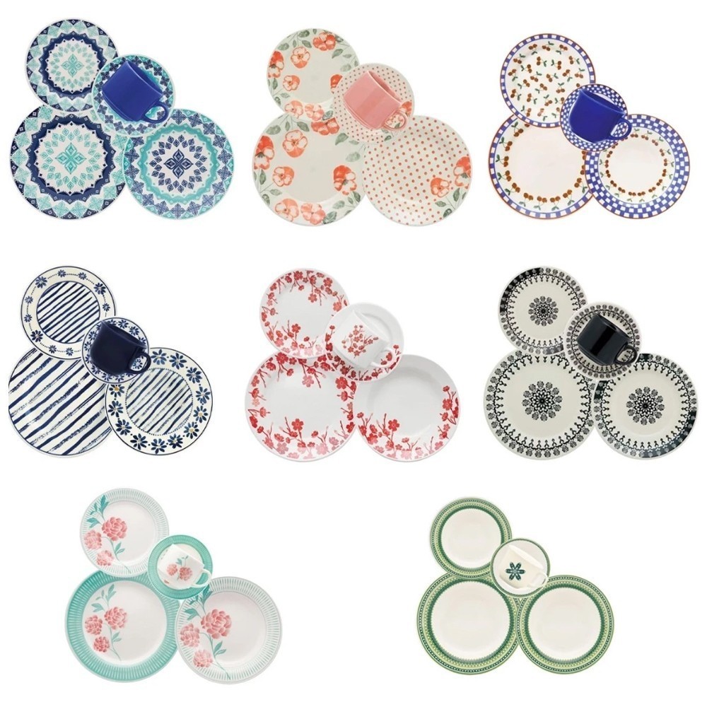 Aparelho de Jantar 20 Peças Biona Donna – Cerâmica Resistente, Mesa Posta Premium, Oferta Especial e Envio Hoje