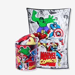 Kit Manta Com Balde Marvel Comics em Oferta na Shopee