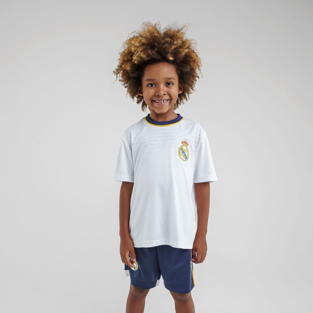 Camisa Real Madrid Hala Infantil Juvenil Oficial Licenciada