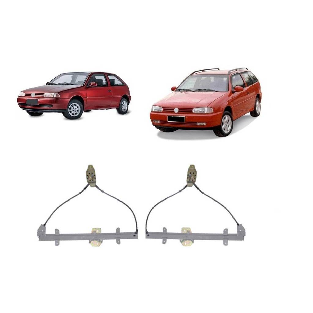 Imagem KIT PAR MAQUINA VIDRO MANUAL DIANT GOL G2 20740 20741