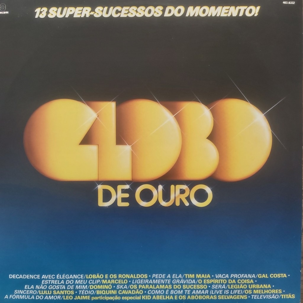 Lp Globo De Ouro - Lobão, Tim, Kid Abelha, Biquini Cavadão