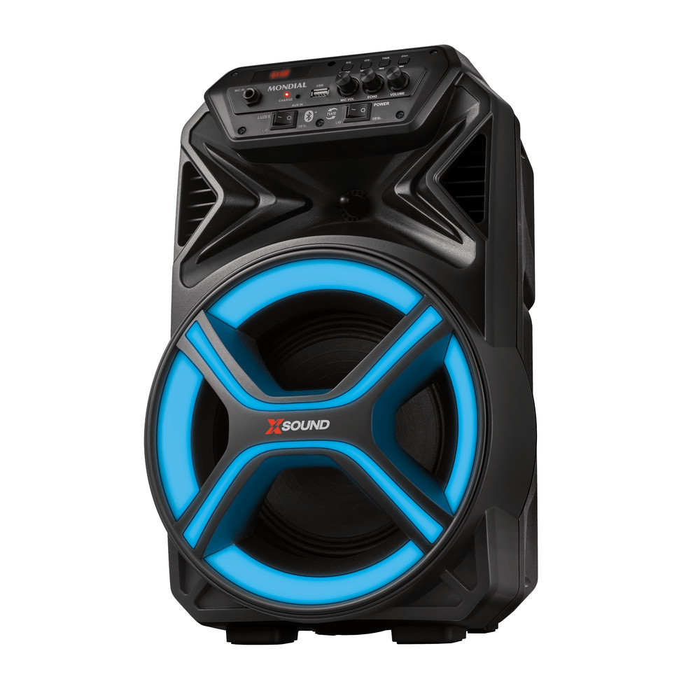 Caixa Amplificada Mondial CM400-L 400W RMS BT 5.3 Bivolt LED