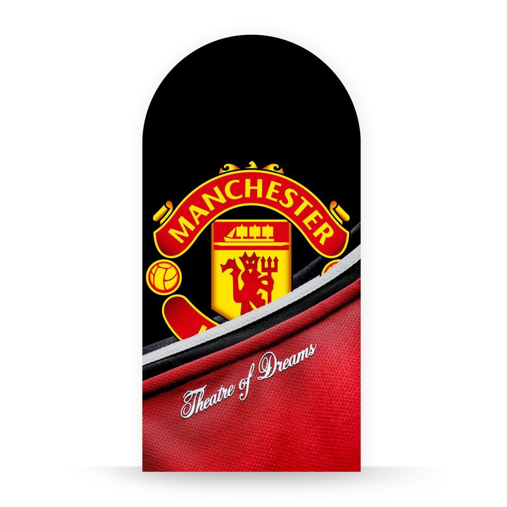 Painel Romano Time Manchester United Tema Futebol Luxo
