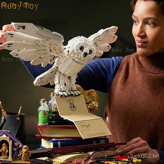 3010PC Harry Potter Hogwarts Coleção Clássica Comemorativa Blocos de Construção Brinquedos Coruja Hedwig