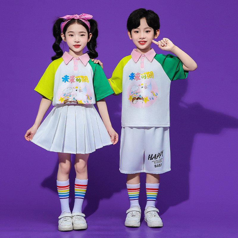 Roupas infantis para líderes de torcida, roupas de jardim de infância, roupas para Performance de dança infantil
