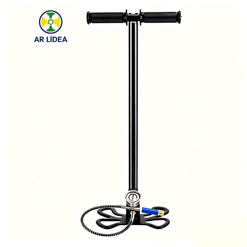 Bomba PCP Manual 300BAR 4500PSI Alta Pressão com Filtro de Ar e Base Dobrável