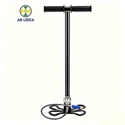 Bomba PCP Manual 300BAR 4500PSI Alta Pressão com Filtro de Ar e Base Dobrável