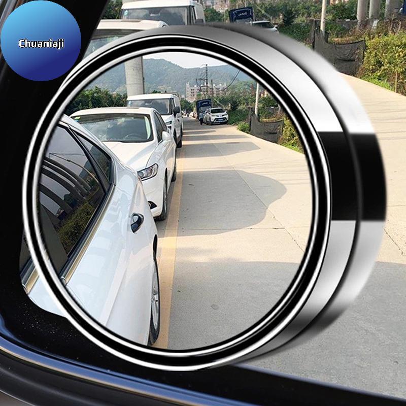 Chuaniaji Novo 2 Pçs Espelho Retrovisor Do Carro De Ponto Cego Quadro Circular Convexo Holofote 360 Graus Ajustável Gran