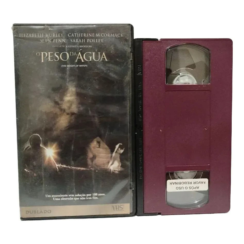 Vhs O Peso Da Água - Dublado - Elizabeth Hurley Sean Penn