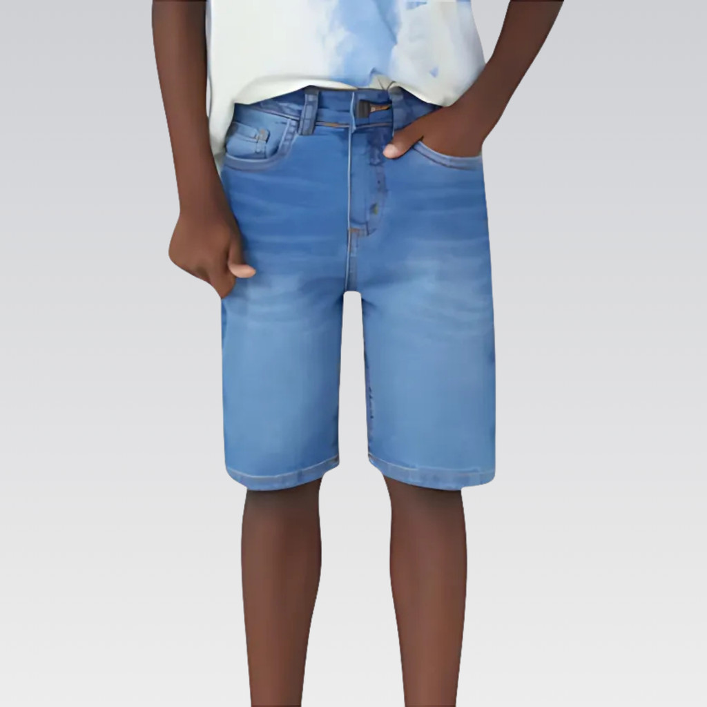 Bermuda Jeans Infantil Menino Confortável Estilosa Hering