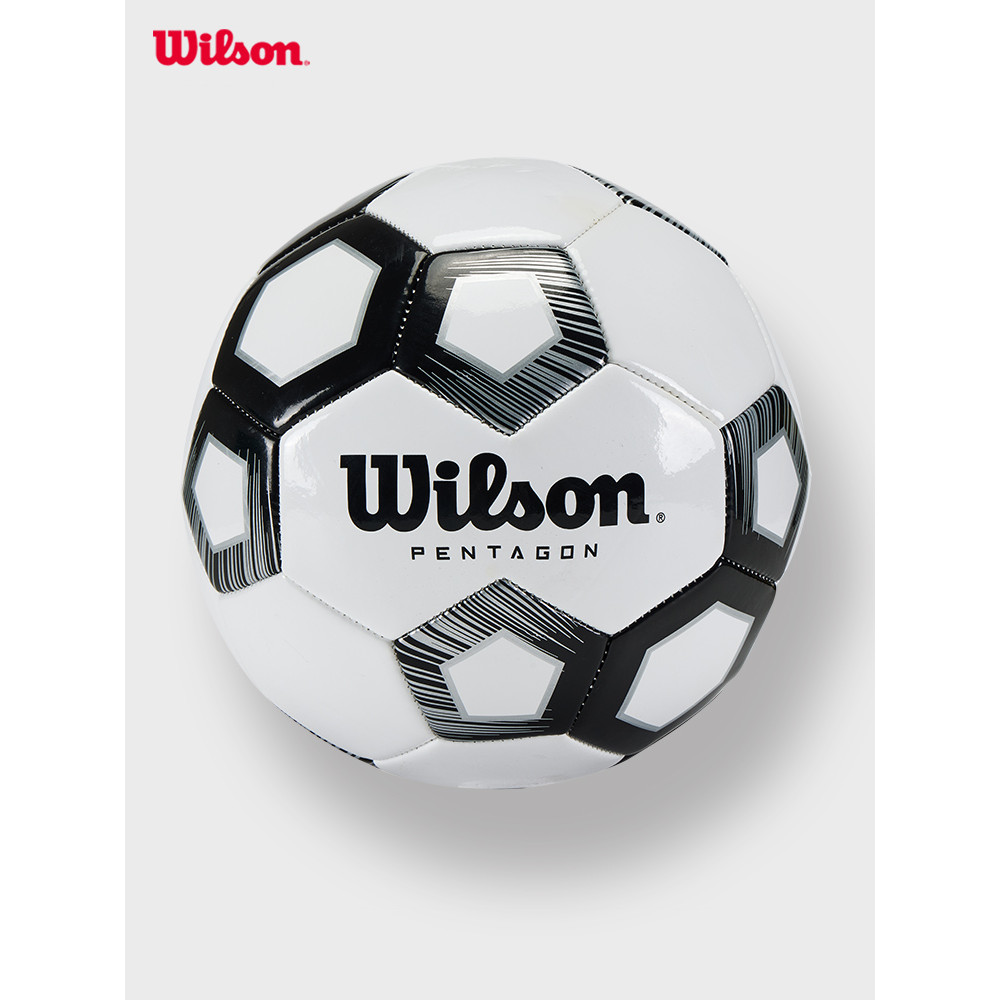 Wilson Wilson Oficial Simples Preto Branco Clássico Ao Ar Livre Durável Futebol PVC No. 4 Não. 5 Bolas