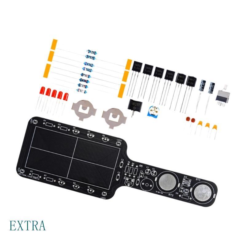 EXT Kit Eletrônico Detector Metais Portátil LED Placa Circuito Componente Prática Solda