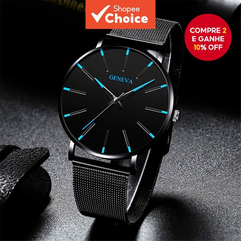 Relógio De Quartzo Para Homens Em Escala Colorida em Oferta na Shopee