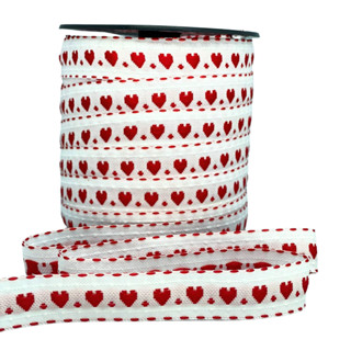 Galão Passa Fita falso Coração Cores Variadas Bordado 50m em Oferta na Shopee