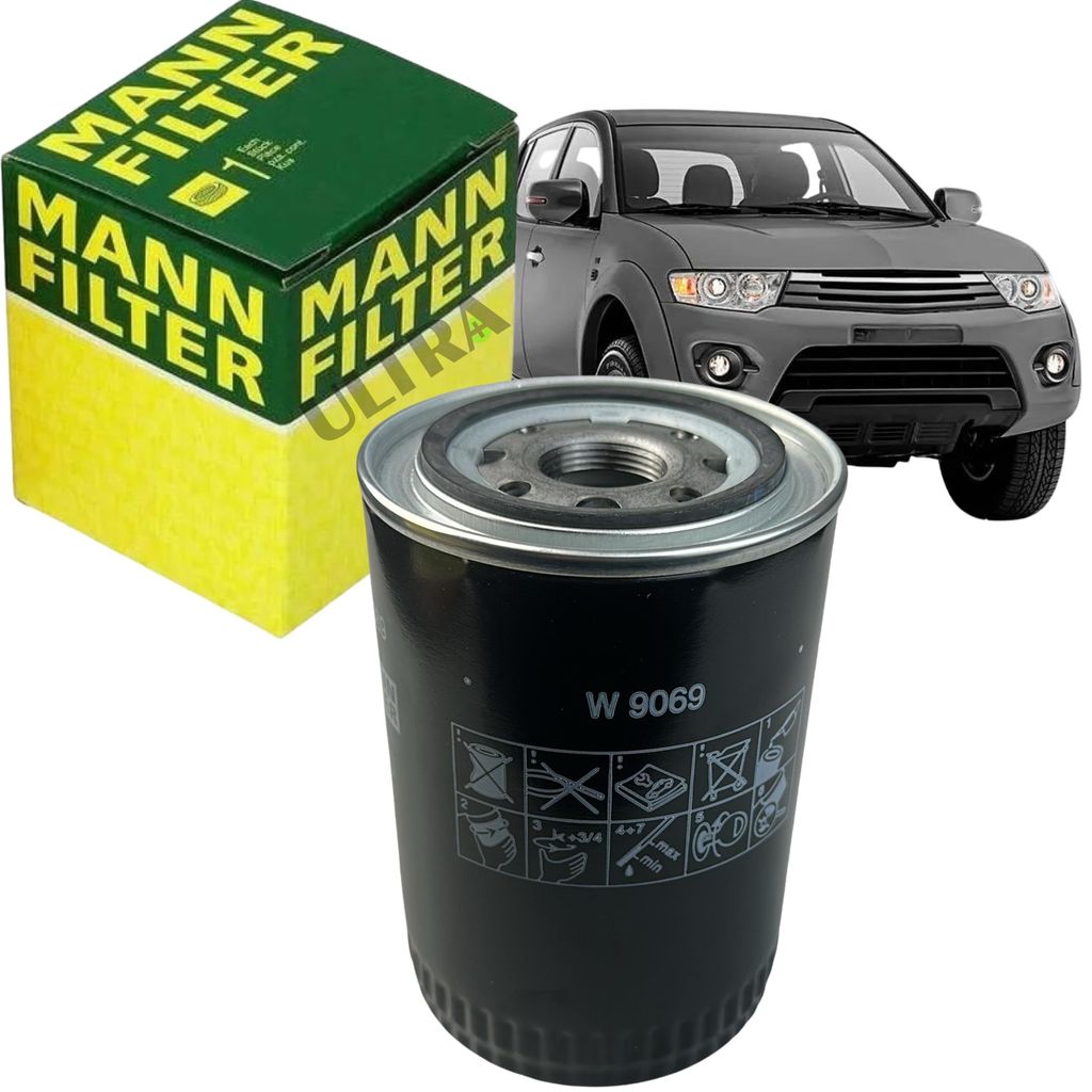 Filtro Óleo Lubrificante Mitsubishi L200 Triton / Pajero Dakar 3.2 Diesel - 2008 em diante (Mann W9069)