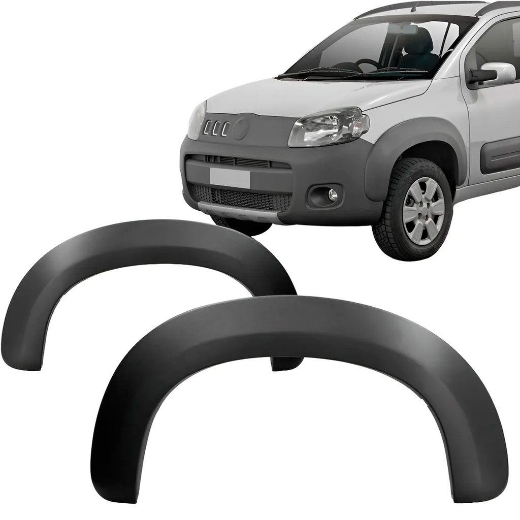 Alargador Paralama Dianteiro Uno Way 11 12 13 14 2015 2016 2017 2018 2019 2020 Cinza Texturizado em Oferta na Shopee