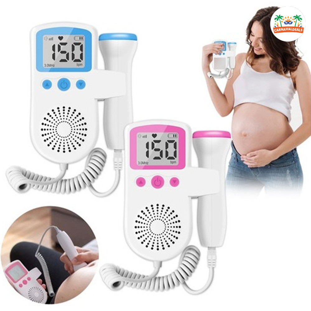 2.5Mhz Ultrassom Doppler Fetal Portátil Bebê Gravidez Mulheres Frequência Cardíaca Sem Radiação Sonar