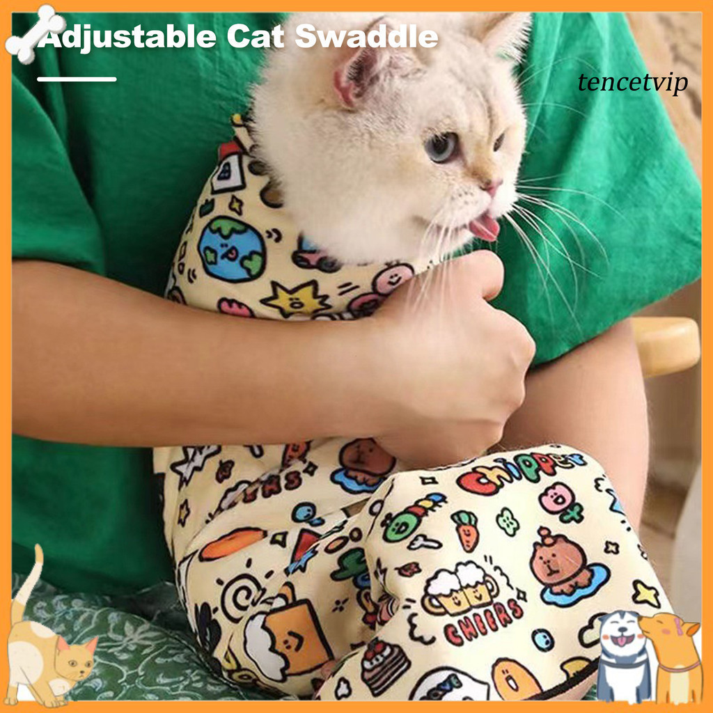 [vip] Envoltório Autoadesivo Para Cuidados Com Gatos , Saco De Contenção Limpeza De Unhas De Gato , Anti-Mordida Arranhõ