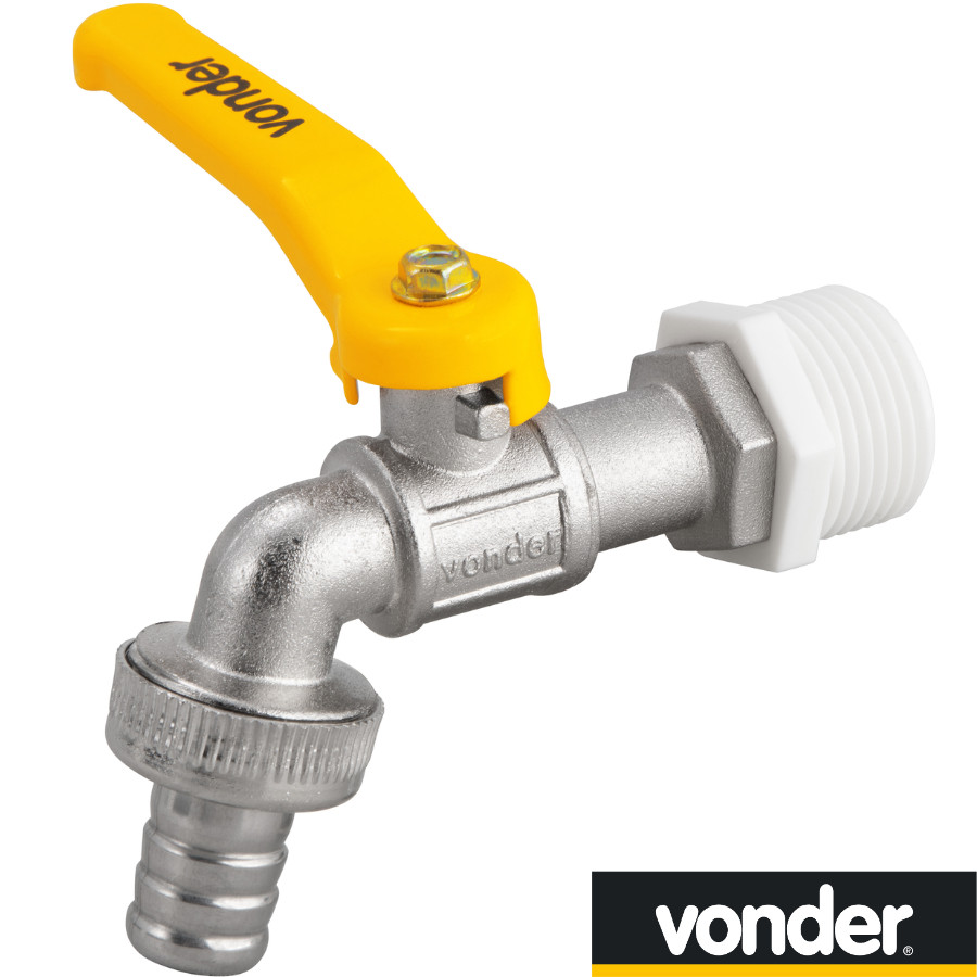 Torneira Jardim Vonder 1/2 Esfera Metal Tanque Bico Mangueira Original