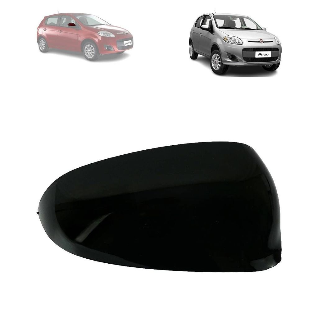 CAPA RETROVISOR FIAT PALIO 2012 A 2025 GRAND SIENA (BLACK PIANO) LADO DIREITO