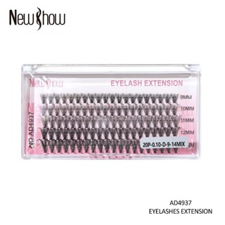 New Show 100 Unidades Números mistos Cílios Postiços 6D MINK 20P/30P/40P/50P-Tufos sem Nó em Oferta na Shopee