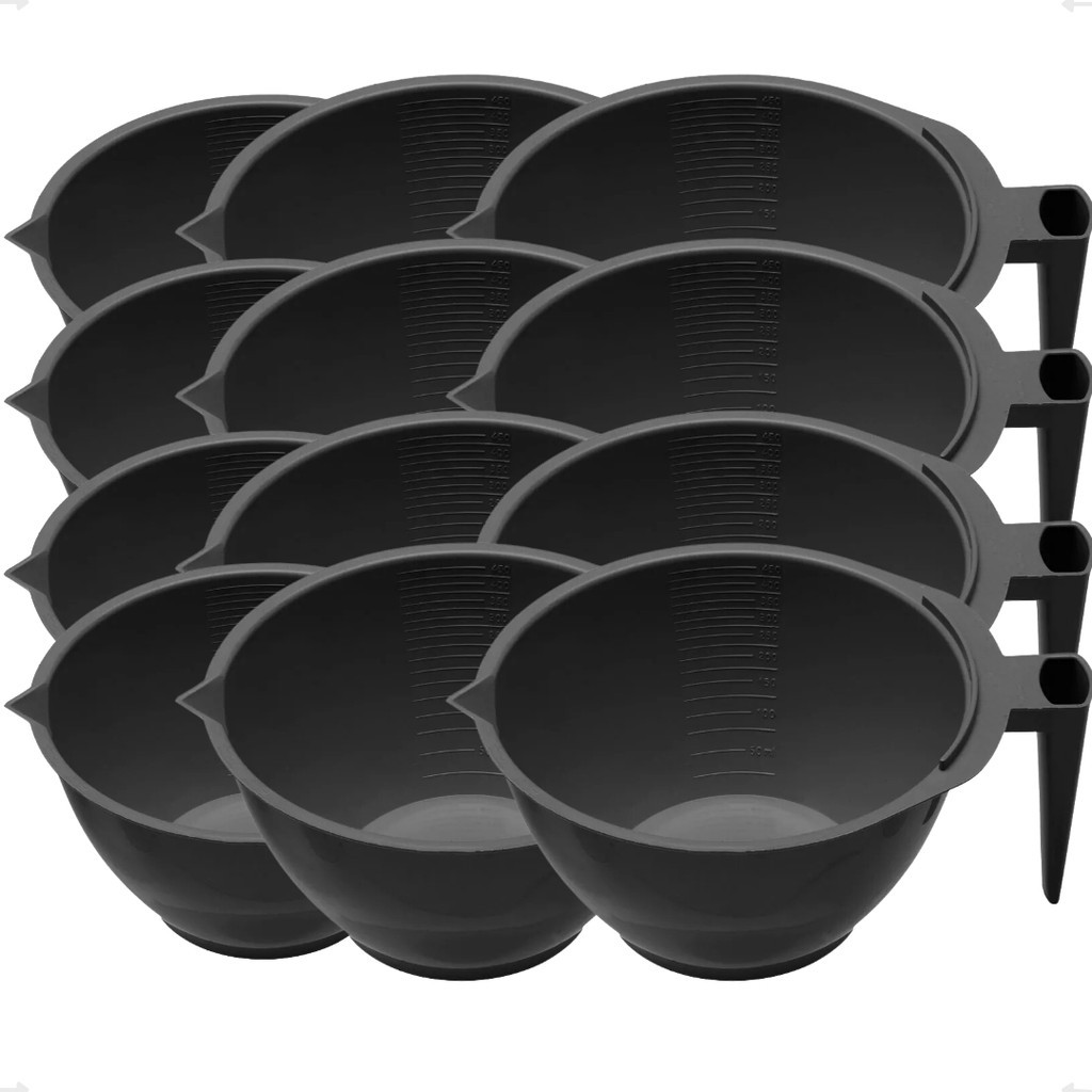 100 Tigelas Graduada Pote Tintura Cumbuca Coloração 450ml Recipiente Copo Medidor Pintar Cabelo em Oferta na Shopee