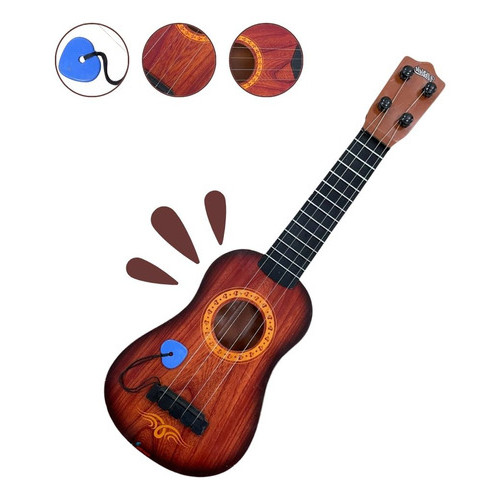 Violão Em Plástico Infantil 48cm Com Cordas Em Aço Importway em Oferta na Shopee