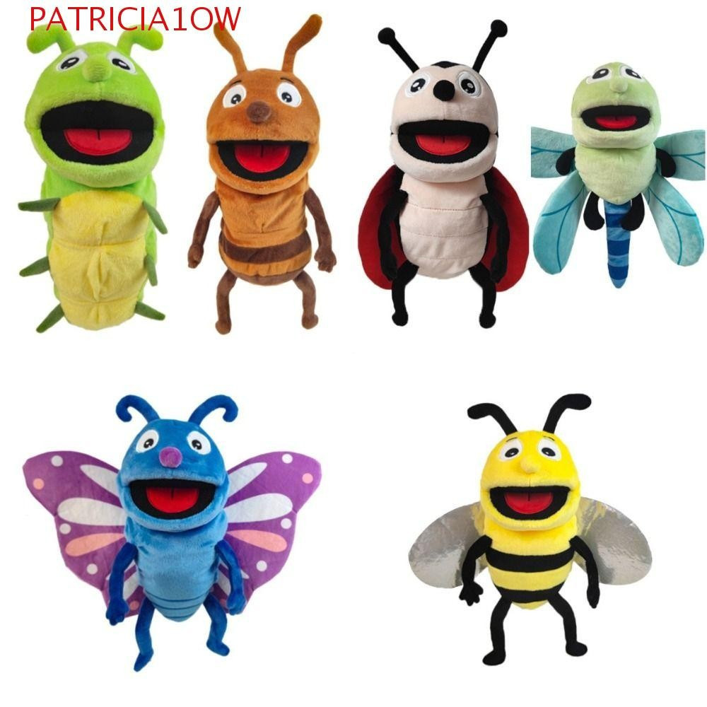 PATRICIA1OW Fantoche De Mão De Inseto Animal , Abelhas De Pelúcia Brinquedos Sensoriais Libélulas , Joaninhas