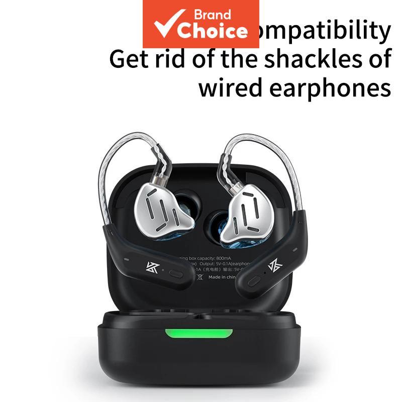 KZ AZ09 Fones De Ouvido TWS Sem Fio Bluetooth Gancho Com Caso Carregamento Para Smartphones ZAX DQ6 ZSN ZSX CA16 VX MT1