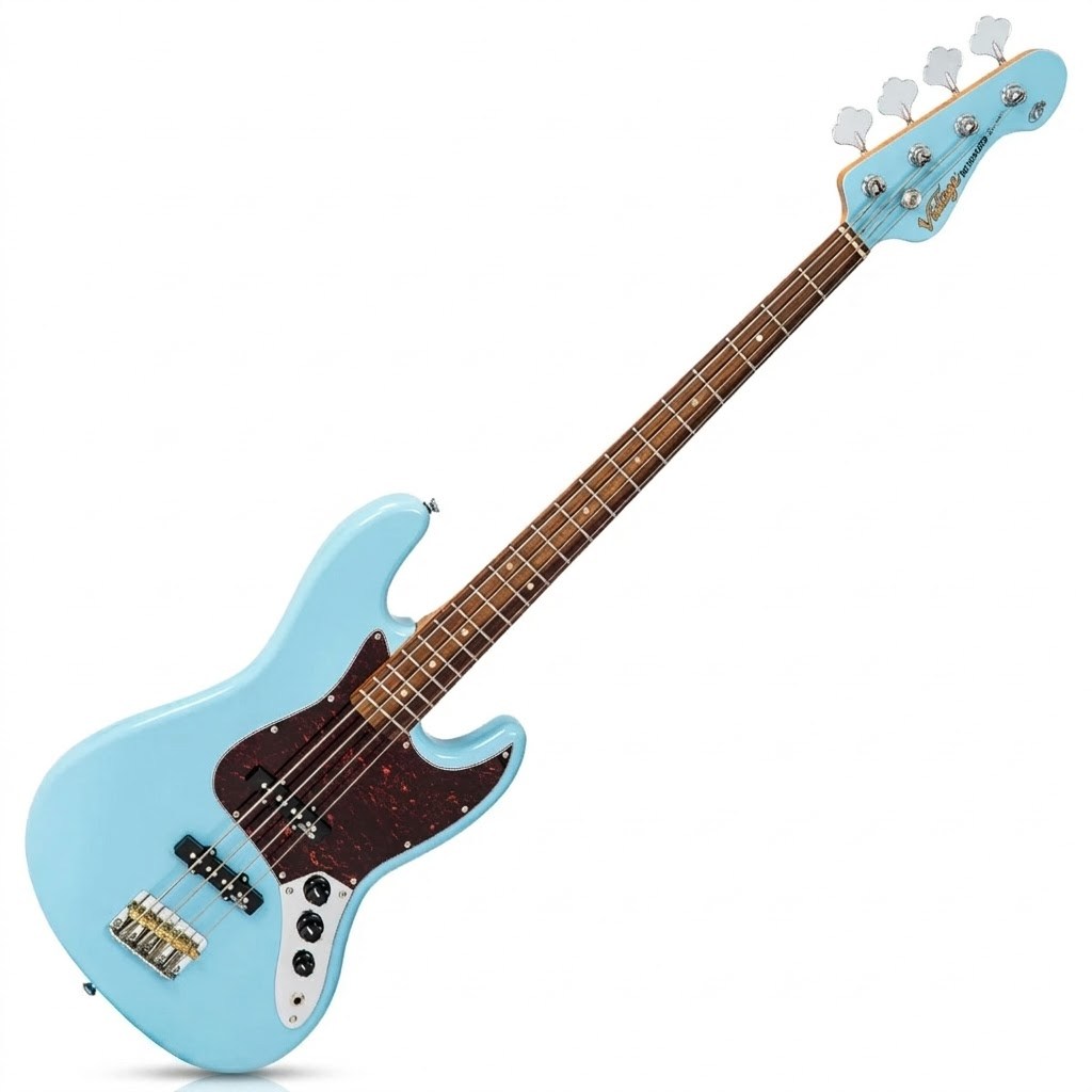 Contra Baixo Vintage VJ74 Laguna Blue 4 Cordas