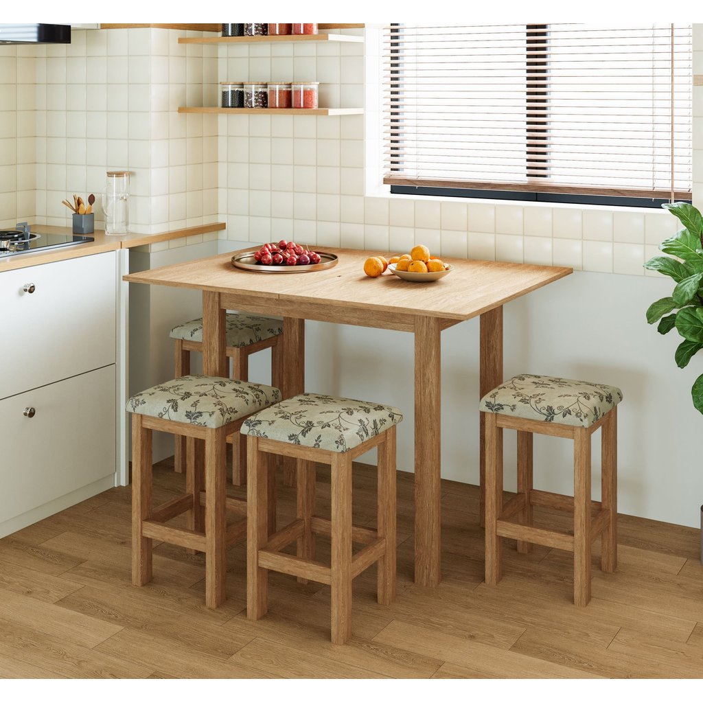 Conjunto De Mesa Dobrável Com 4 Bancos Romana