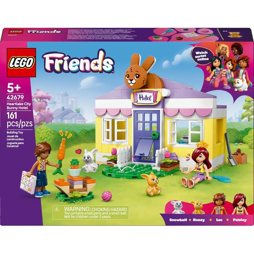 LEGO Friends 42679 Hotel De Coelhos Cidade Heartlake 161 Pçs