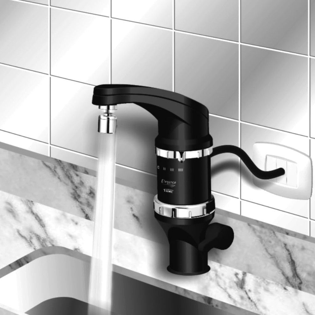 TORNEIRA ELETRICA FAME ELEGANCE PRETA 220V/54000W 4 TEMPERATURAS — imagem 2 de 2