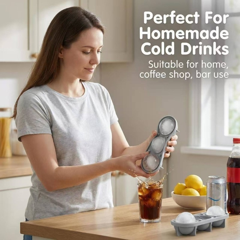 kiss 3D Forma De Tênis Bandeja De Fazer Gelo 3 Cavidades Molde De Silicone Para Coquetéis Bebidas Chocolate Geléia Fazen