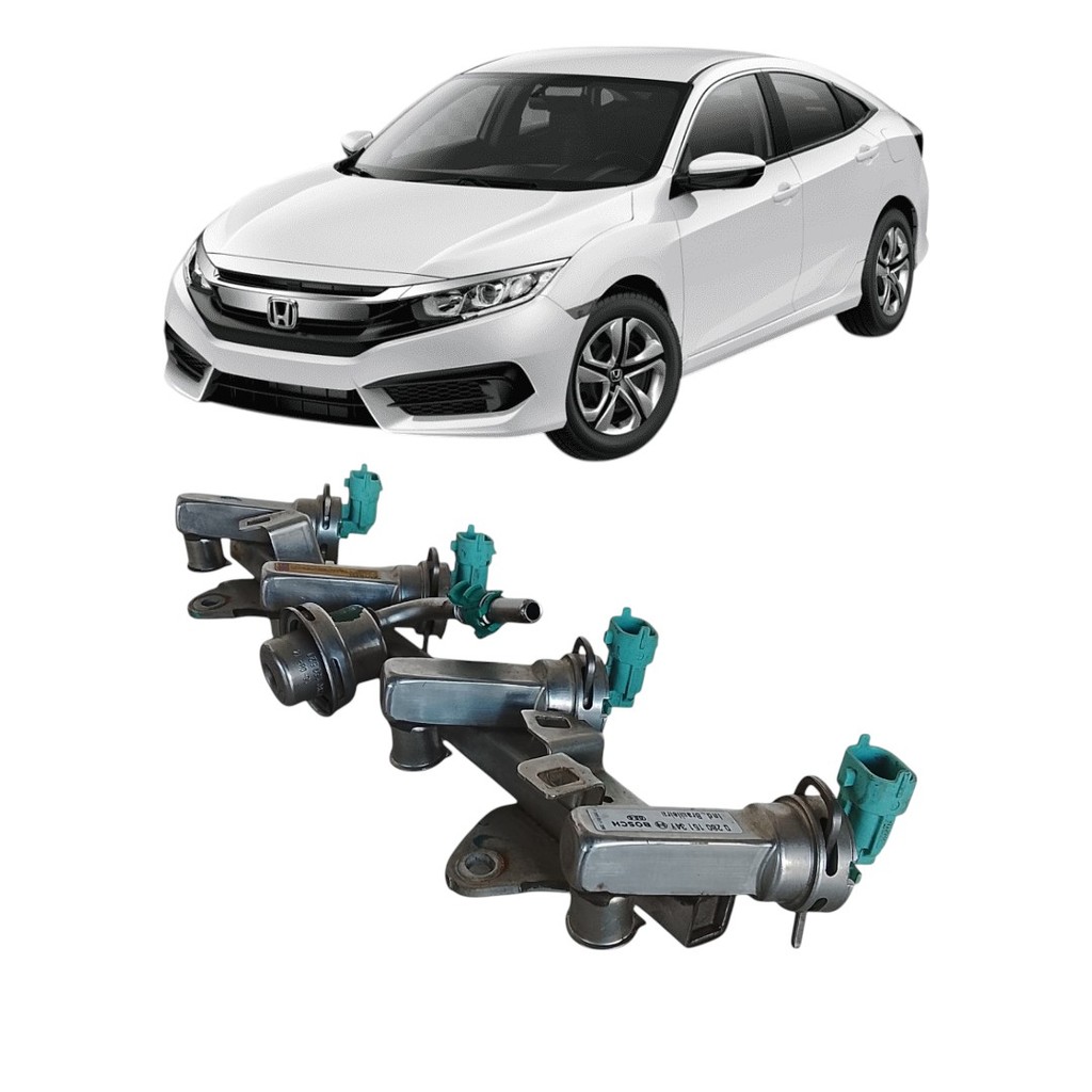 Flauta Bico Injetor Honda Civic G10 2.0 2017 2021