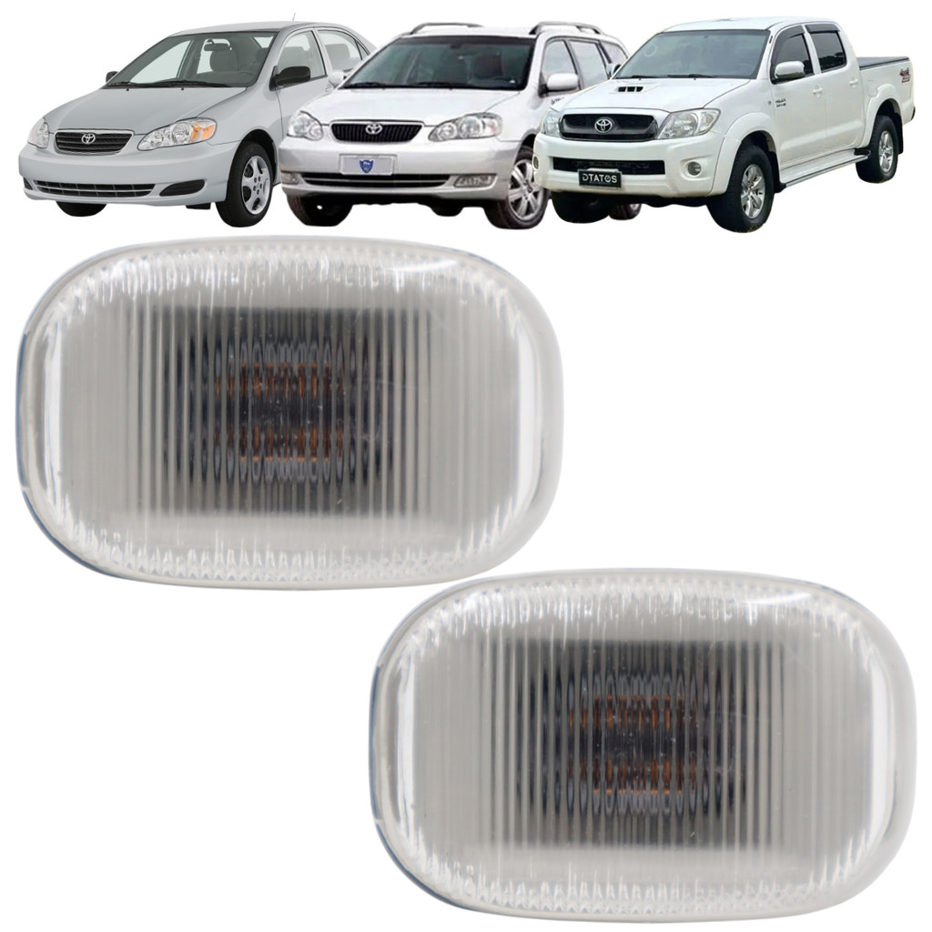 Par Lanterna Corolla Fielder Hilux SW4 2006 Até 2011 C/Soquete Cristal