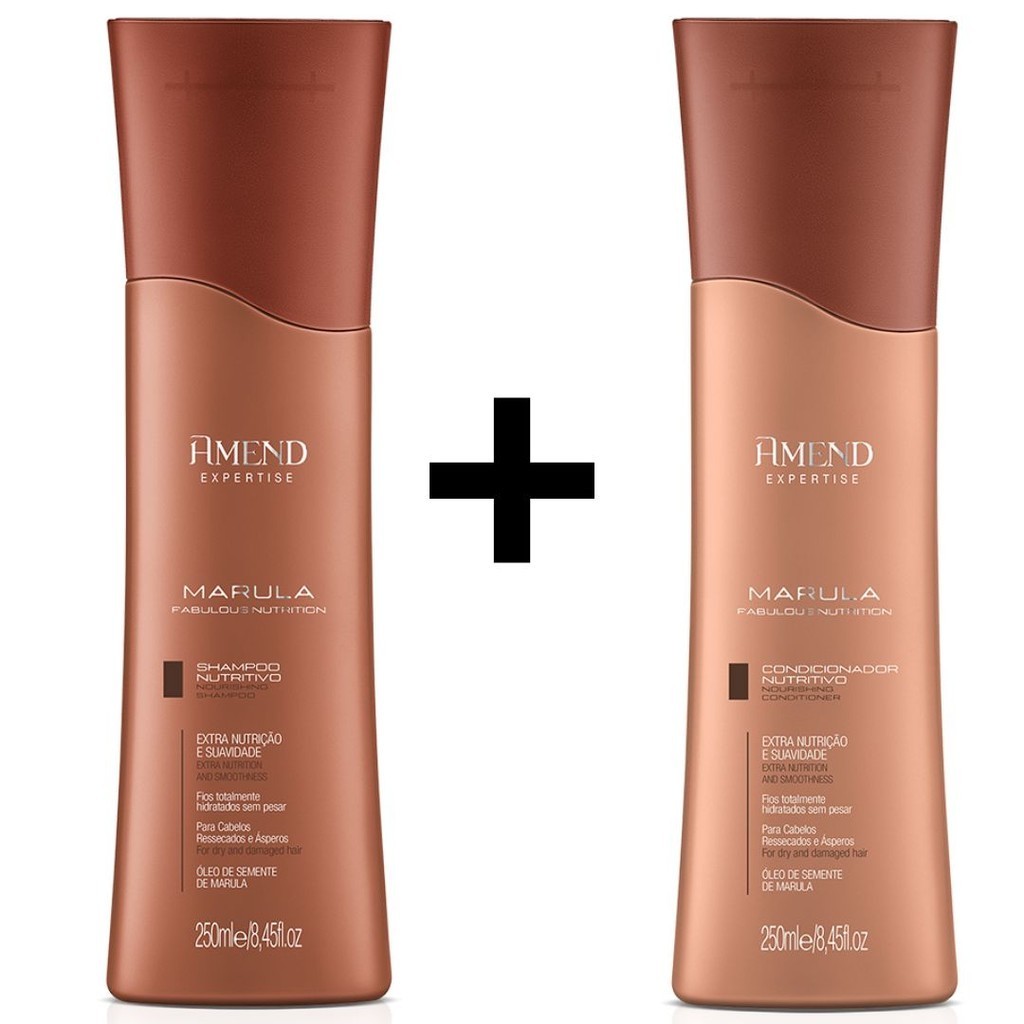 Kit Shampoo e Condicionador Amend Marula Nutrition 250ml