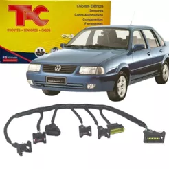 Chicote Bico Injetor 7 vias para VW Volkswagen AP Fêmea - Gol / Saveiro / Voyage / Quantum / Santana - 1.8 2.0 AP - 1998