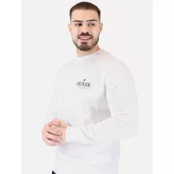 Moletom Tommy Hilfiger Masculino Stacked Sweatshirt Branco