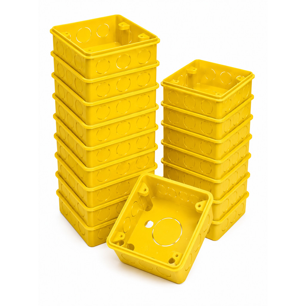 Kit  10 Caixa de Luz 4x4 Embutir Tomada Interruptor Reforçada TOP
