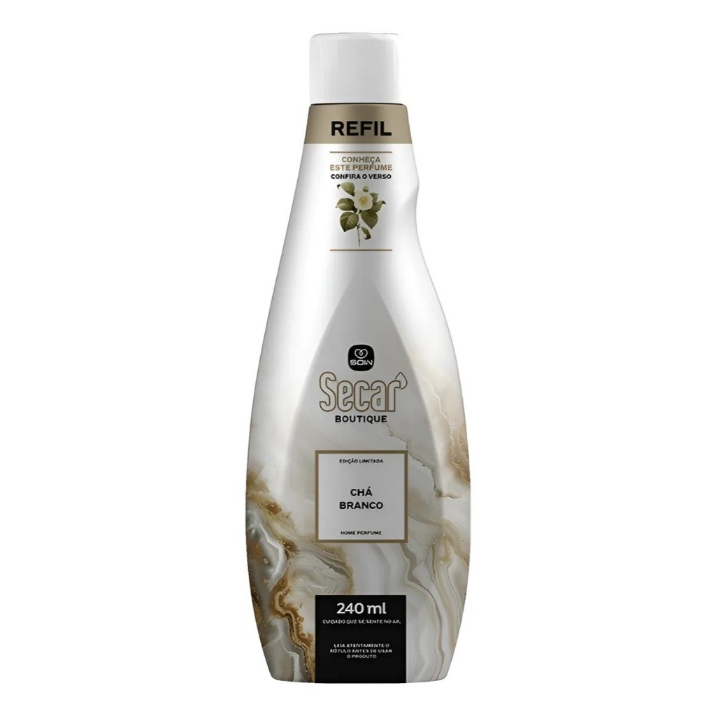 Refil Home Perfume Secar Boutique Chá Branco 240ml Lançamento