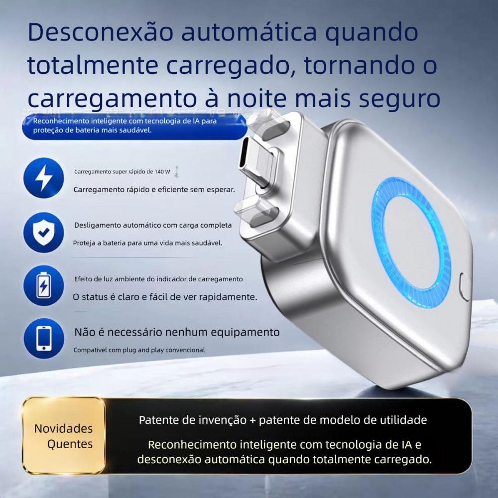 Separador Automático De Carga Total , Corta Automaticamente O Poder Quando Totalmente Carregado , Adequado Para Telefone