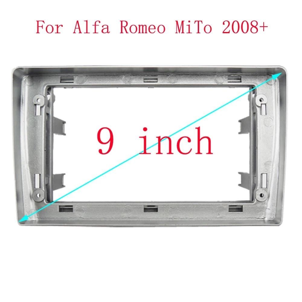 Painel De Rádio Fascia De Carro De 9 Polegadas Para ALFA ROMEO MiTo 2008 + Dash Kit Instalar GPS Facia Console Moldura A